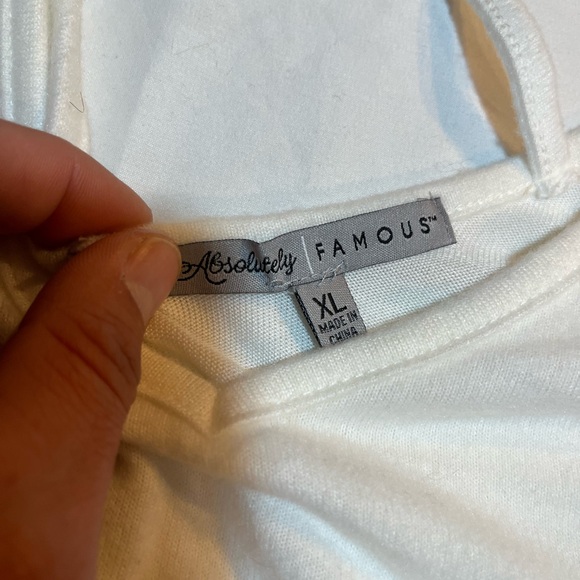 Absolutely Famous Gray and White Lounge Set size xl new with tags - Picture 5 of 10